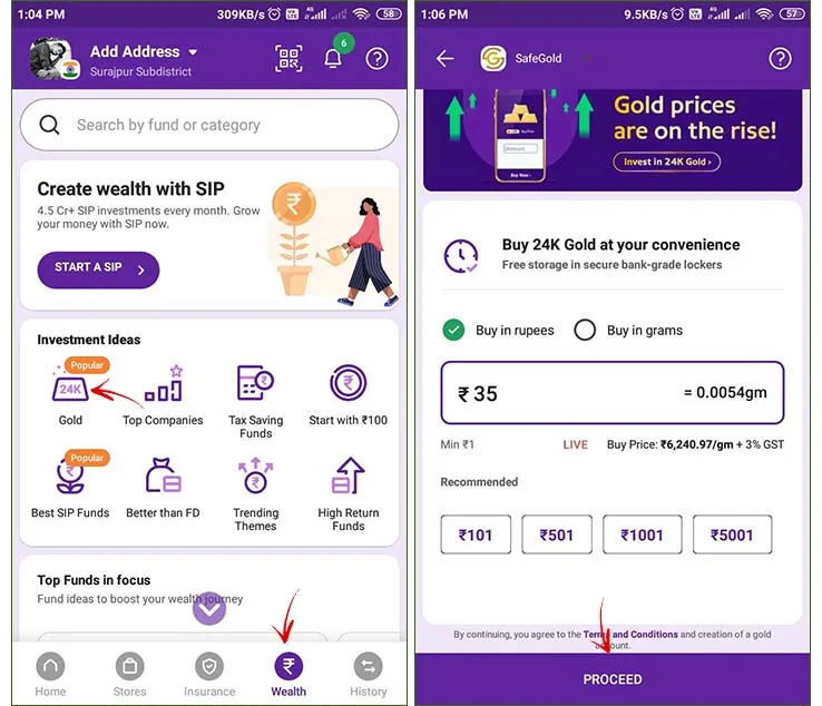 phonepe wallet se paise kaise bheje