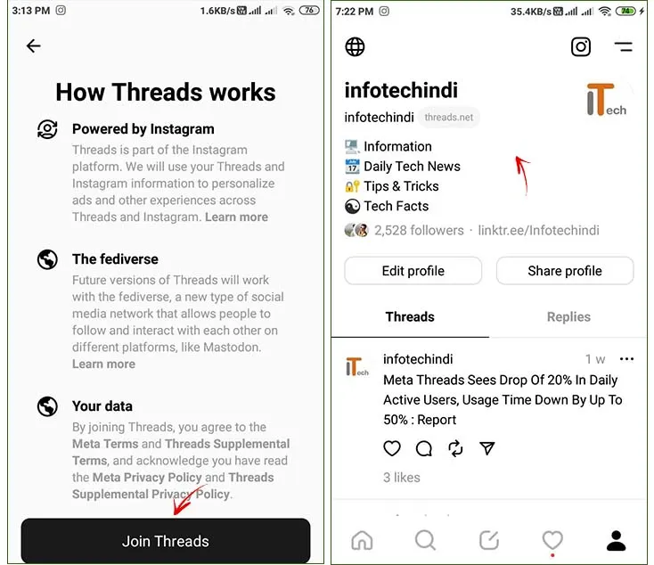 Threads app download kaise kare